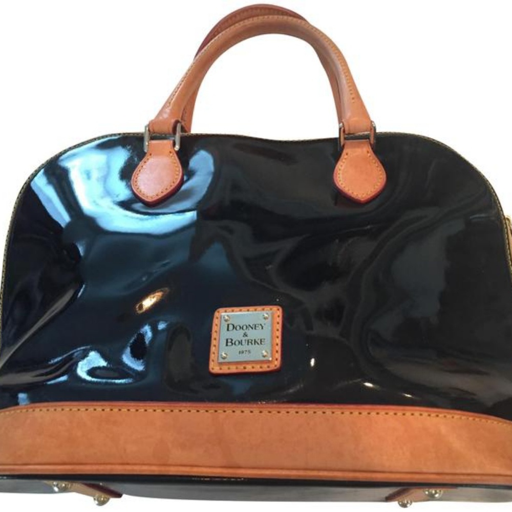Auth Dooney & Bourke Patent Leather Deana Satchel